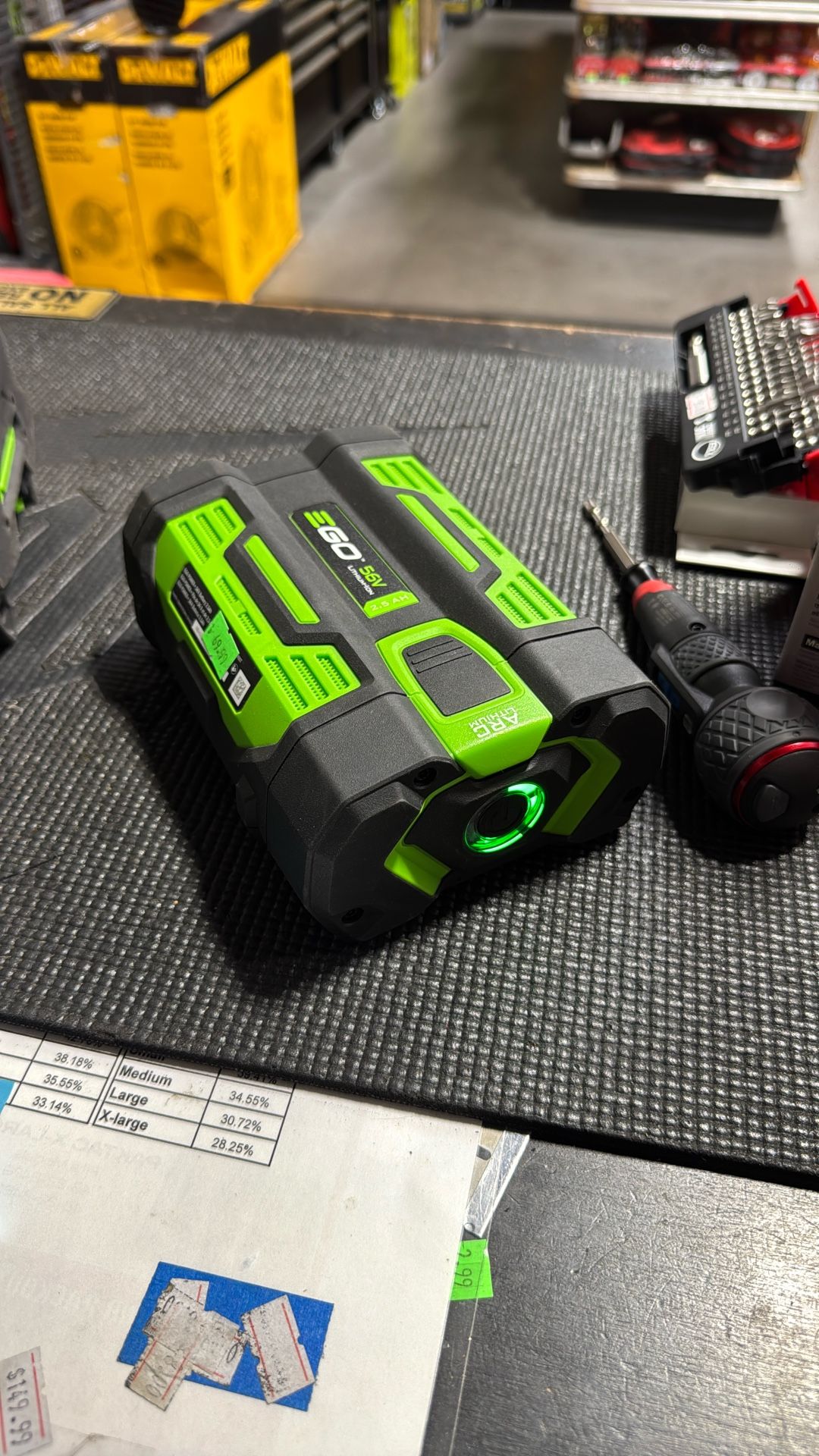 EGO 56v Battery 2.5ah $60 each