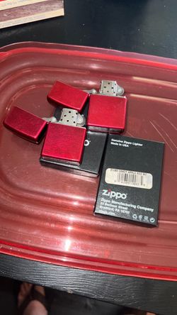 2 Zippo Candy Apple Red Lighters