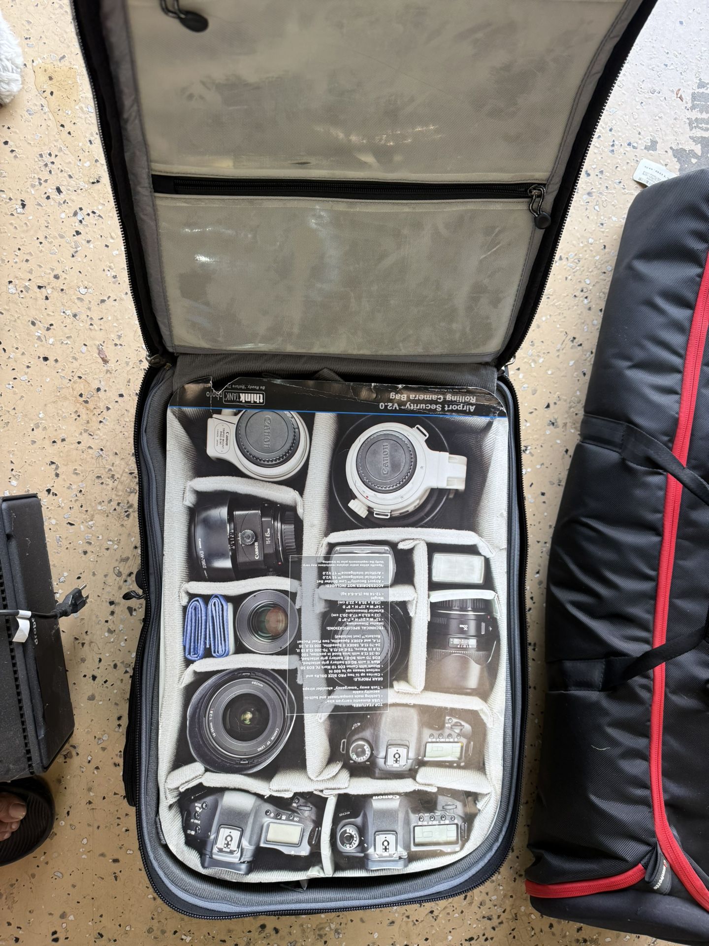 Thinktank Airport Security Airline Bag And Manfrotto Tripod Bag