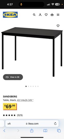 IKEA Black Desk/table