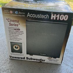 Acoustech H100 Powers Subwoofer New Sealed In Box 