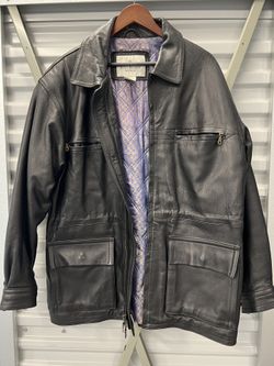 Bill Blass Men's Leather Jacket (very Nice Leather!)