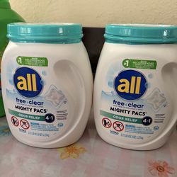 All detergent PACs
