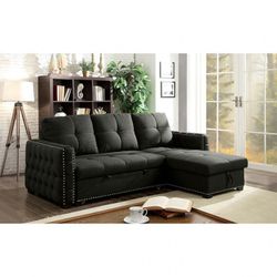 SECTIONAL SOFA SLEEPER STORAGE CHAISE LOUNGE COUCH