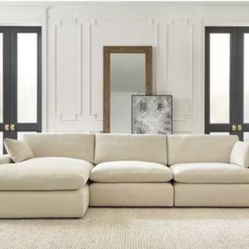 🛋️ 3-Piece Sectional Couch – HEAVILY USED – $500 OBO