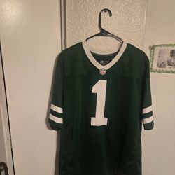 Nike Sauce Gardner Size Large New York Jets Jersey In Like New Condition 