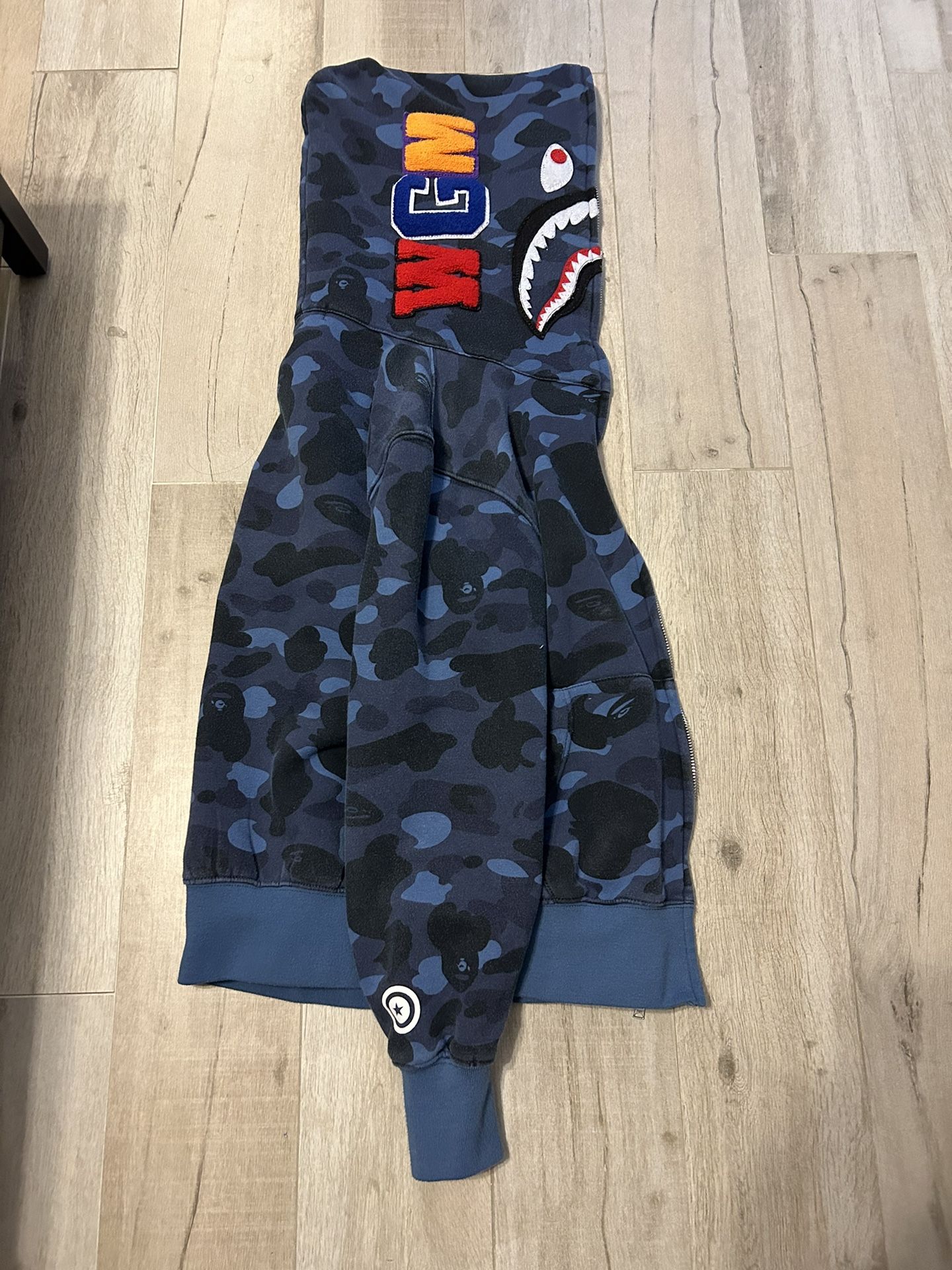 Blue Bape Hoodie 