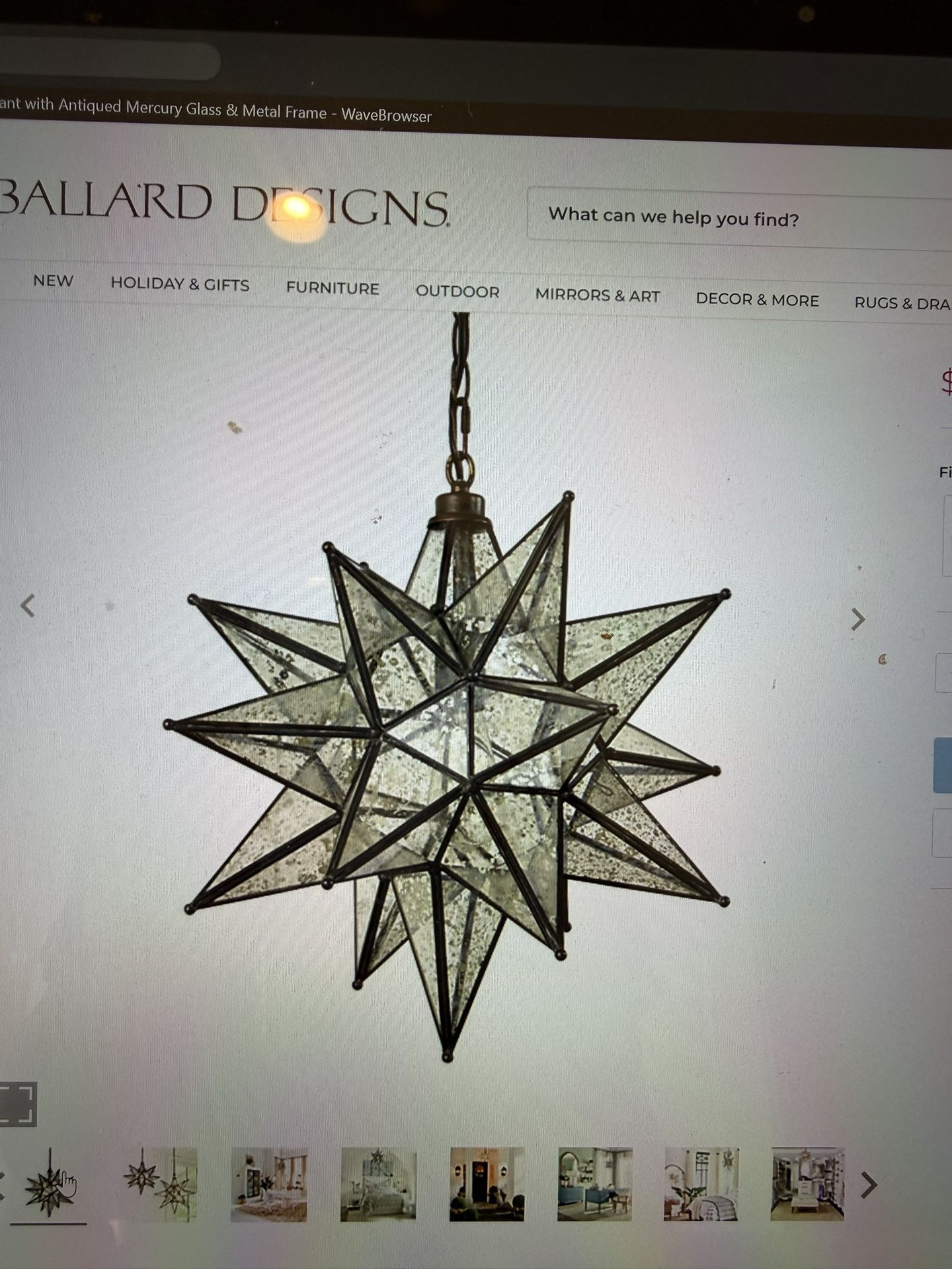 Moravian Star Pendant