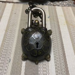 Brass Turtle Padlock 
