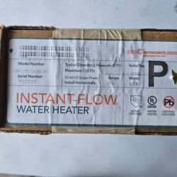New Chronomite Tankless Water Heater