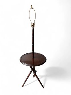 Vintage Wooden Table Lamp
