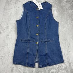 Colarrat denim vest sz medium New