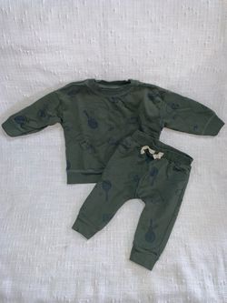 Baby Sports Print Sweatsuit Set
