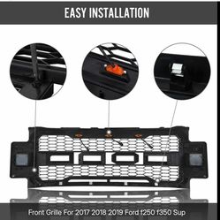 Front Grill  for Ford f250 Sup 2017 2018 2019