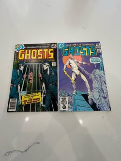 Ghosts Issues #76 and #106, DC Horror Comics, VG/FN Conditions, Joe Kubert, Luis Dominguez