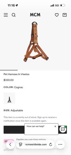 MCM dog harness