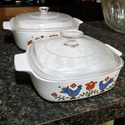 Vintage Corning ware County Festival Casserole