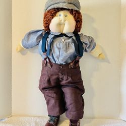 Limited Edition 1986 Cabbage Patch/Little People Soft Sculpture Mark Twain Edition Tom Sawyer/Original Clothes/Missing 1 Shoelace