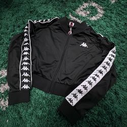 Kappa Women’s 222 Banda Anniston Black/White Track Jacket Size XLarge Women’s