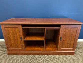Wood Computer Desk Credenza