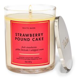 Bath & Body Works Strawberry Pound Cake 8oz Candle