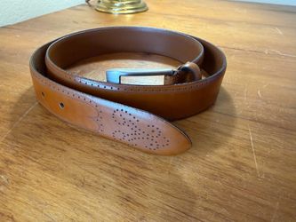 Joseph Abboud Genuine Leather Belt Brown Made in Italy Size 36/90