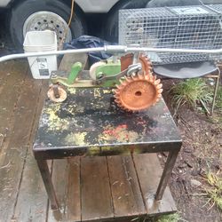 Vintage Cast Iron Sears Craftsman lawn walker sprinkler, Works Great. $30.00.