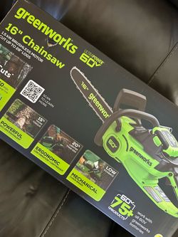 Greenworks 60V 16-Inch Cordless Chainsaw