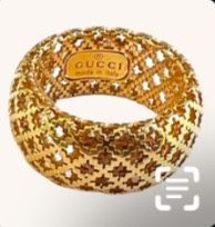 Gucci Size 7 Gold Ring Band