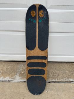 Custom grip tape art design hand-cut skateboard wooden deck