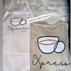 Personalized Business logo apron & shirt 🔥 