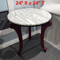 Marble Top Round Table  EXCELLENT CONDITION 