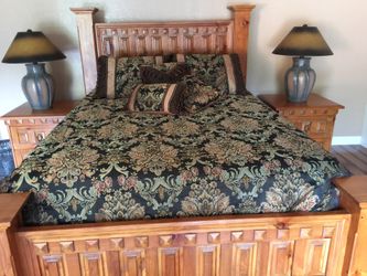 5 piece bedroom set solid wood 