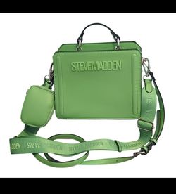 Steve Madden Satchel Bevelynn Green Purse