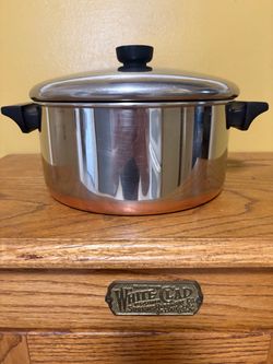 4.5 Qt Revere Ware Copper Bottom Dutch Oven with Lid.    P