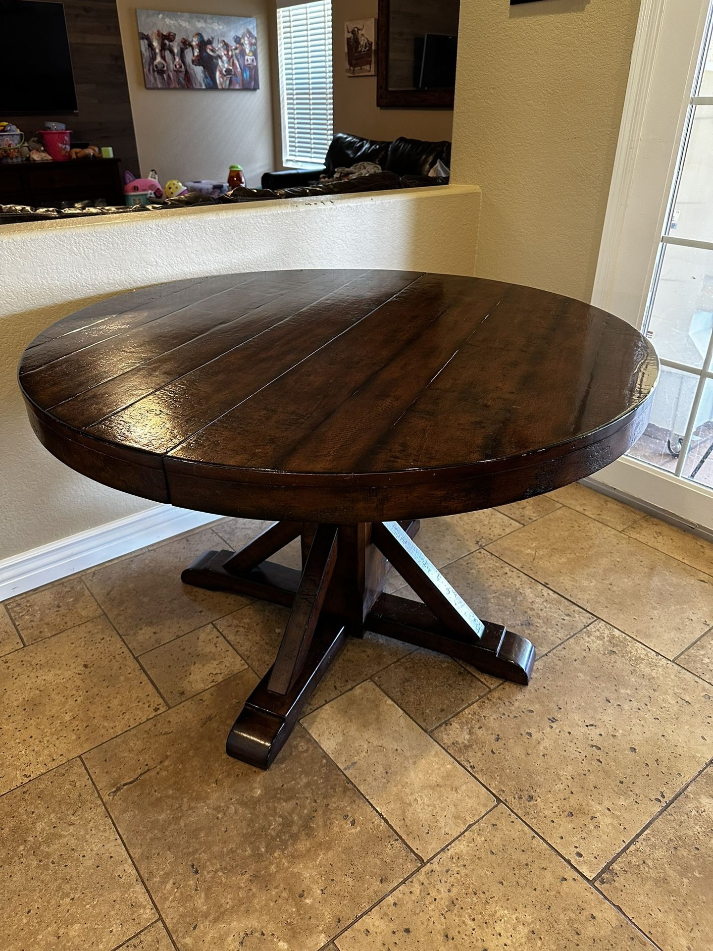 Pottery barn Benchwright Round Or Oval Dining Table