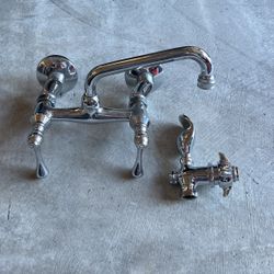 Faucet and drinking fountain