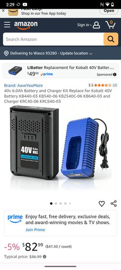 40v Kobalt Battery and charger
