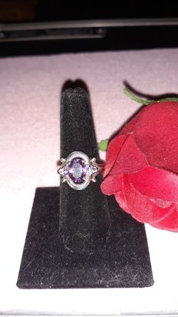 Amethyst ladies ring