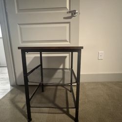 2 Side Tables / Nightstands – Metal & Wood – Priced to Sell 