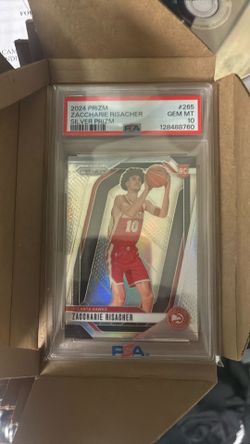 2024 Prizm Zaccharie Risacher silver prizm card