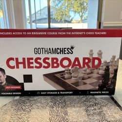 Gothamchess Luxury Chess Game Board — Portable Wooden Design