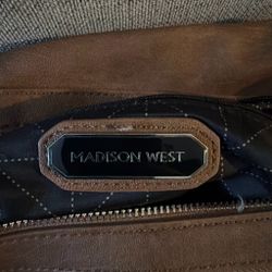 Madison West Brown Leather Handbag