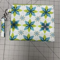 Double Zippered Pouch - Fully Lined - 9” X 7”