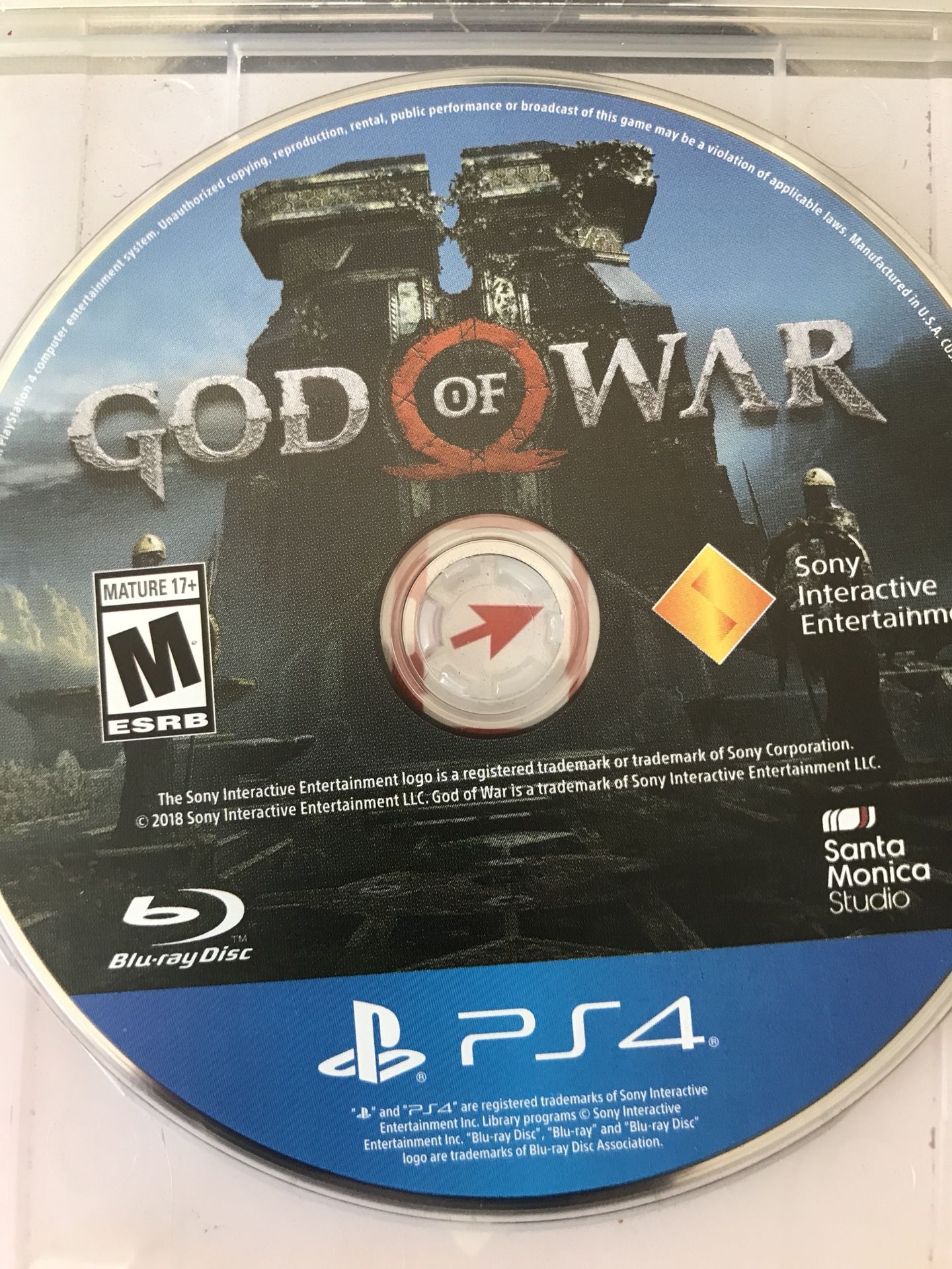 god of war disc ps4