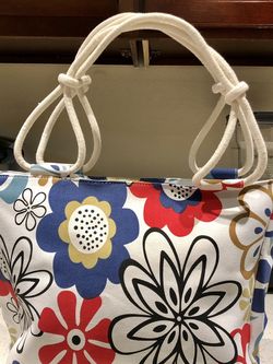 New Farmhouse is My Style Cotton Canvas Tote Bag Striped Purse