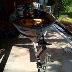 Boat/ Yamaha Four-stroke And 15 Horse Tiller Electric Start My Third I