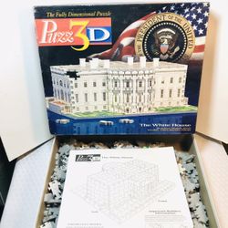 Vintage 1995 PUZZ 3D The White House Puzzle