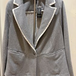 Torrid Gray Blazer - Size 1 (14-16)