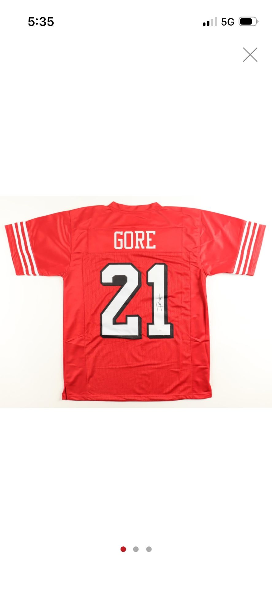 Hand Signed Gore Jersey